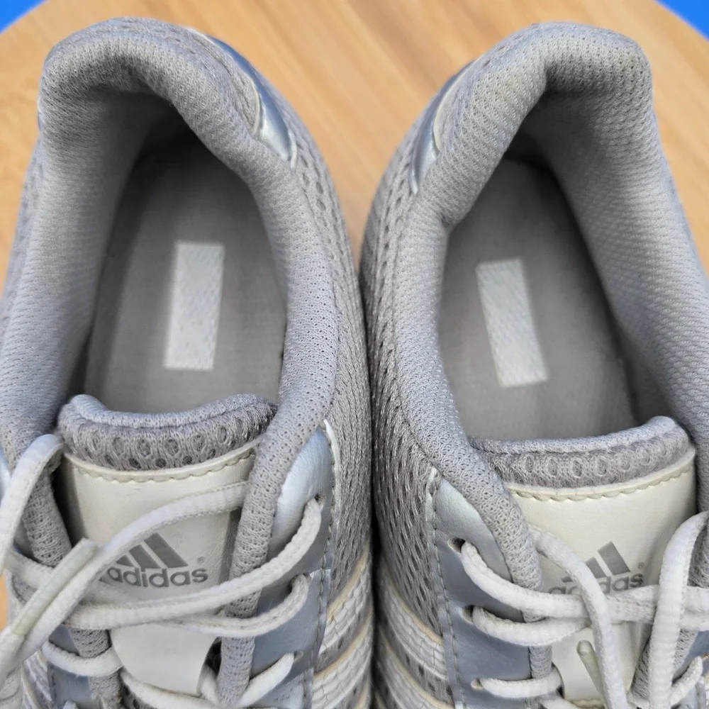 Adidas Adicross S Soft Spike Golf  Shoes White Silver‎ Gray 675257 Size 8